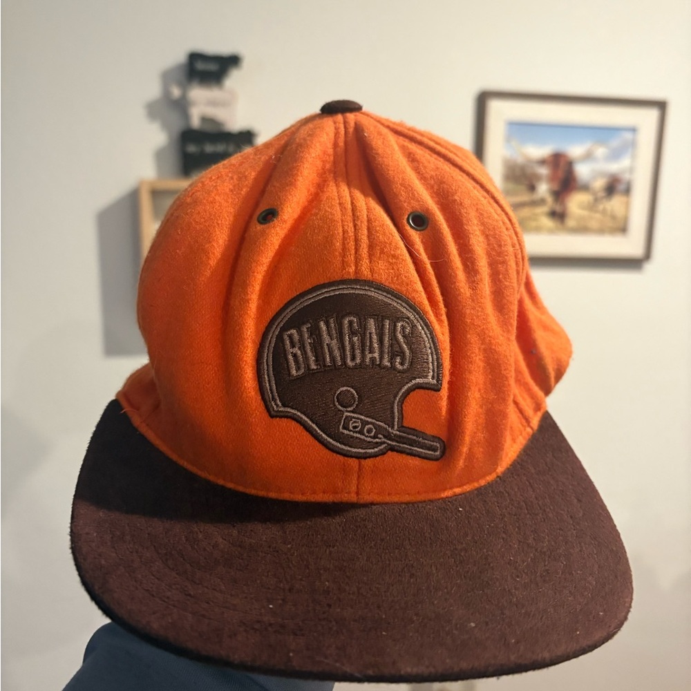 Mitchell & Ness Orange and Black Cap
